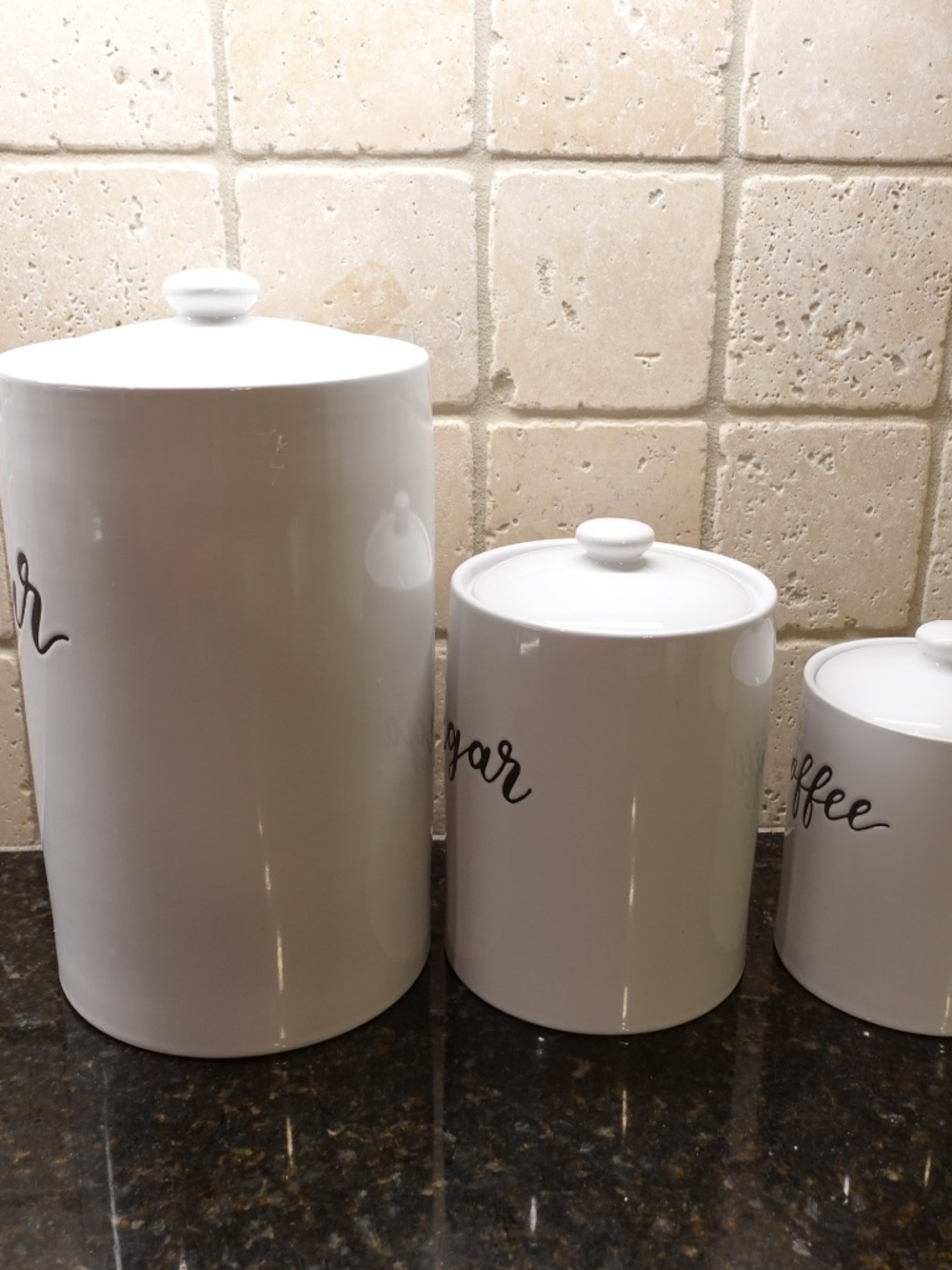 Kitchen Coffee, Flour, and Sugar containers. - Picture 4 of 5